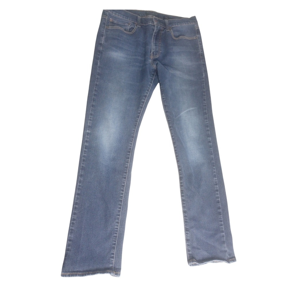 Lucky Brand Mens 410 Athletic Slim 32x32 Meduim Dark Wash Denim Blue Jeans